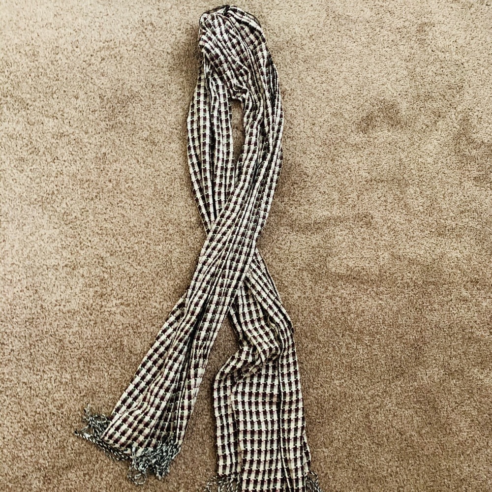 Multi colored blanket scarf